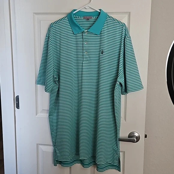 Peter Millar Summer Comfort mens striped polo, size XL - Picture 6 of 8